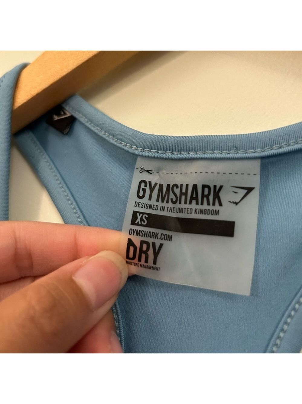 Gymshark Sportsbra XS Blue & Grey - Picture 2 of 3